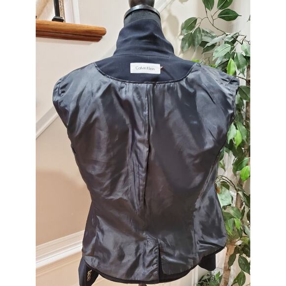 Calvin Klein Women's Black Polyester Single Breasted Long Sleeve Blazer Size XL - Picture 9 of 14